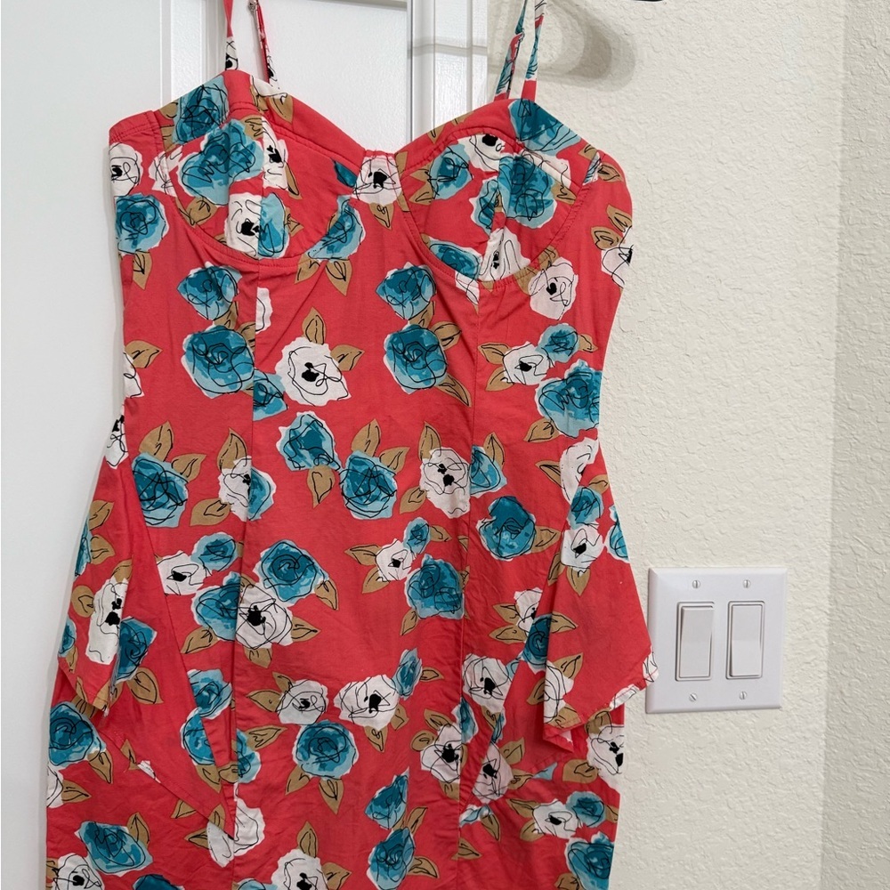 Forever 21 Red Floral Mini Dress